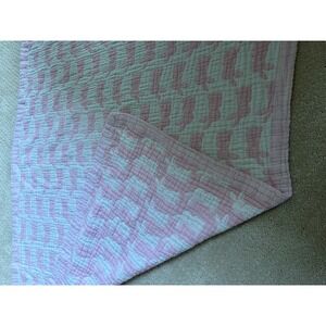 Angel Dear Quilted Blanket Baby OS Pink Bunny Muslin Cotton Quilt